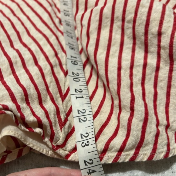 Lauren Ralph Lauren Red and Cream A-Line Skirt - Picture 6 of 6